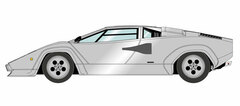 1/43 Lamborghini Countach LP5000S 1982 Silver (Tan Interior)