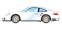 1/43 Porsche 911 (997.2) Turbo S 2011 Calala White Metallic