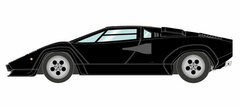 1/43 Lamborghini Countach LP5000S 1982 Black (Red Interior)