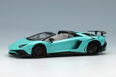 1/43 Lamborghini Aventador LP750-4 SV Roadster 2015 Mint Green (Large Orange SV Logo)