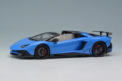 1/43 Lamborghini Aventador LP750-4 SV Roadster 2015 Pearl Blue (Smoke Black SV Logo)