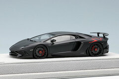 1/43 Lamborghini Aventador LP750-4 SV 2015 Mat Black (Large Red SV Logo)