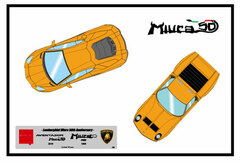 1/43 Lamborghini Miura 50th Anniversary set Orange/Silver