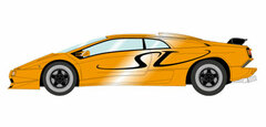 1/43 Lamborghini Diablo SV (MY95) Pearl Orange/Black 