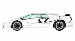 1/43 Lamborghini Diablo SV (MY95) White/Black 