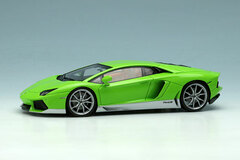 1/43 Lamborghini Aventador Miura Homage 2016 Lime Green / Silver (Brown Interior)