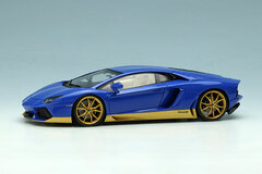 1/43 Lamborghini Aventador Miura Homage 2016 Blue / Gold (Cream Interior)