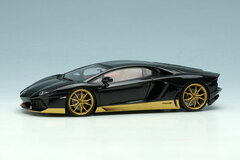 1/43 Lamborghini Aventador Miura Homage 2016 Black / Gold (Red Interior)