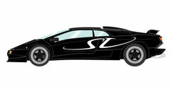 1/43 Lamborghini Diablo SV (MY95) Black/White 