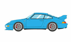 1/43 Porsche 911 (993) GT2 Clubsport 1996 Riviera Blue