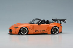 1/43 PANDEM ROADSTER (ND) Pearl Orange / RS Watanabe 8 spork 17inch (Gun Metallic / Polished Rim)