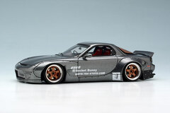 1/43 Rocket Bunny RX-7 (FD3S) Gun Metallic / 5 Spork wheel (Bronze / Polished Rim)