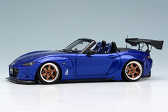 1/43 PANDEM ROADSTER (ND) Metallic Blue / 6 spork Wheel (Gold/Polished Rim)