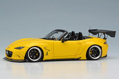 1/43 PANDEM ROADSTER (ND) Yellow / 6 spork Wheel (Black/Polished Rim)