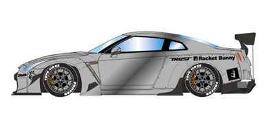 1/43 Black Chrome / HRE Wheels