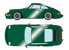 1/43 Porsche 911 (964) Carrera RS 1992 (BBS 18 Inch Wheel) Forest Green Metallic