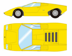 1/43 Lamborghini Countach LP500 Bertone Geneva Motor Show 1971