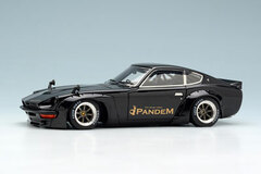 1/43 PANDEM 240Z Black/RS Watanabe (Gun Metal/Aluminum Rim)