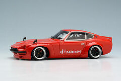 1/43 PANDEM 240Z Red/TE37 Type (Black/Aluminum Rim)