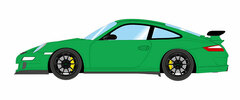 1/43 Porsche 911 (997) GT3 RS 2007 Green