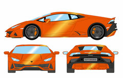 1/43 Lamborghini Huracan EVO 2019 (Loge Wheel) Aranchioantareosu (Matte Pearl Orange)