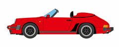 1/43 Porsche 911 Carrera 3.2 Speed Star Turbo Look 1989 Guards Red