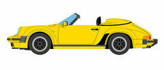 1/43 Porsche 911 Carrera 3.2 Speed Star Turbo Look 1989 Speed Yellow