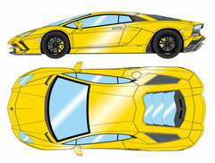 1/64 Lamborghini Aventador S 2017 Pearl Yellow