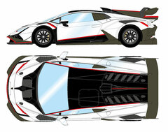 1/43 Lamborghini Huracan Super Trofeo EVO2 2021 Bianco Oparis (Pearl White)