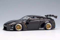 1/43 LB WORKS R35 GT-R GT wing ver. Black / BBS LM Wheel Gold