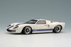 1/43 GT40 Mk.I Wide Flare Fender White/Dark Blue Stripe