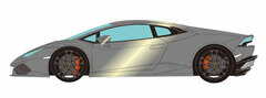1/43 Lamborghini Huracan LP610-4 2014 (New Color) Matte Metallic Gray