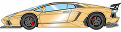 1/43 DMC Lamborghini Aventador LP900 Molto Veloce (ADV.1) Light Gold