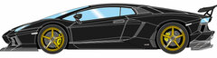 1/43 DMC Lamborghini Aventador LP900 Molto Veloce (ADV.1) Matte Black