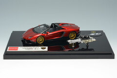 1/43 Lamborghini Aventador 50 Anniversario LP720-4 Roadster w/Engine Red Metallic