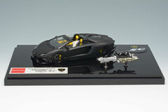 1/43 Lamborghini Aventador 50 Anniversario LP720-4 Roadster w/Engine Matte Black