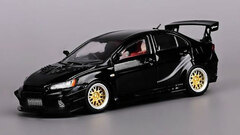 1/64 Mitsubishi Lancer Evolution X Varis CZ4A Widebody Ver.2 Black