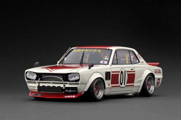 1/18 LB-WORKS Hakosuka 2Door White/Red