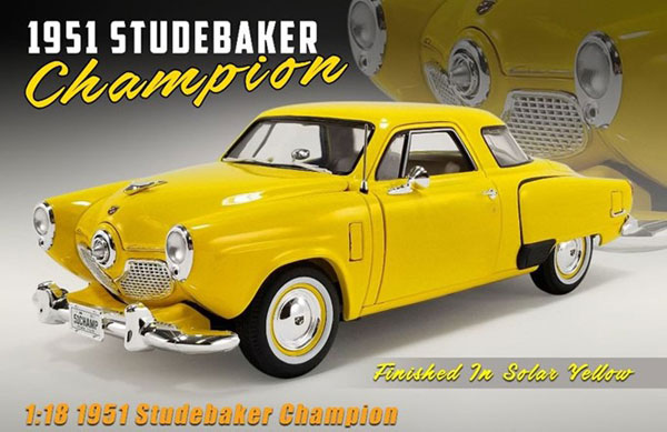 1/18 1951 Studebaker Champion - Solar Yellow