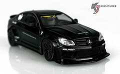 1/64 LBWK Mercedes-Benz C63 Coupe Matte Black