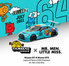 1/64 Nissan GT-R Nismo GT3 Legion of Racers 2020 Overall Champion Mr. Men Little Miss