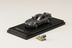 1/64 Mazda RX-7 (FD3S) SPIRIT R TYPE A w/Engine Display Model Titanium Gray Metallic