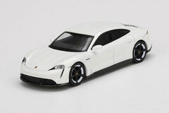 1/64 Porsche Taycan Turbo S White (Left-hand Steering)