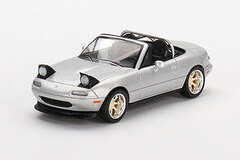 1/64 Mazda Miata MX-5 (NA) Tuning Version Silver Stone Metallic (Right-hand Steering)