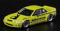 1/64 Nissan Sylvia S13 ROCKET BUNNY V2 Light Yellow