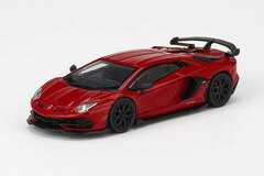 1/64 Lamborghini Aventador SVJ Rosso Mars (Left-hand Steering)