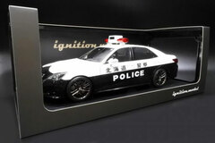 1/18 Toyota Crown (GRS214) Hokkaido Police Traffic Department Mobile Traffic Unit Vehicle