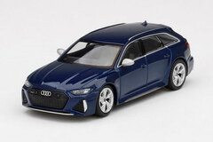 1/64 Audi RS 6 Avant Navarre Blue Metallic (Left-hand Steering)