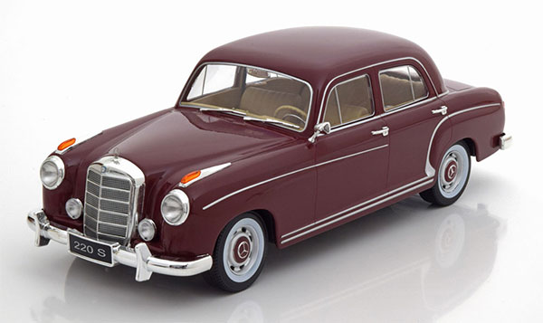 1/18 Mercedes 220S Limousine 1956 dark red