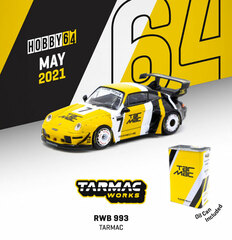 1/64 RWB 993 Tarmac With metal oil can